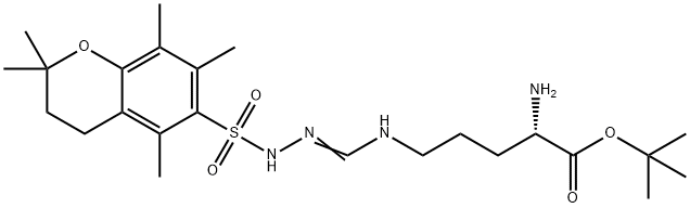 H-ARG(PMC)-OTBU(FREE BASE) Struktur