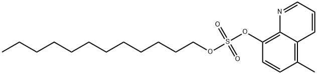 dodecyl 5-methyl-8-quinolyl sulphate Struktur