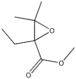 Oxiranecarboxylic acid, 2-ethyl-3,3-dimethyl-, methyl ester, (-)- (9CI) Struktur