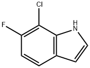 1H-Indole, 7-chloro-6-fluoro- Struktur