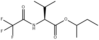 N-(Trifluoroacetyl)-L-valine 1-methylpropyl ester Struktur