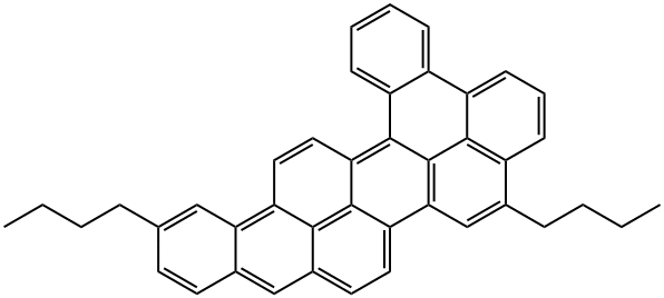 4,11-Dibutyldibenzo[a,rst]naphtho[8,1,2-cde]pentaphene Struktur