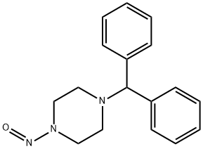 1-DIPHENYLMETHYL-4-NITROSOPIPERAZINE Struktur