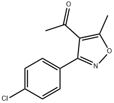 1-[3-(4-CHLOROPHENYL)-5-METHYLISOXAZOL-4-YL]ETHAN-1-ONE Struktur