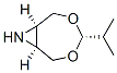 3,5-Dioxa-8-azabicyclo[5.1.0]octane,4-(1-methylethyl)-,(1alpha,4alpha,7alpha)-(9CI) Struktur