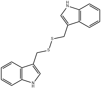 Bis(1H-indol-3-ylmethyl) persulfide Struktur