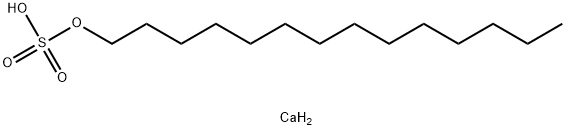 Bis(tetradecyloxysulfonyloxy)calcium Struktur