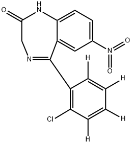 CLONAZEPAM-D4 Struktur