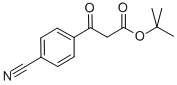 BETA-OXO-4-CYANO-BENZENEPROPANOIC ACID 1,1-DIMETHYLETHYL ESTER Struktur