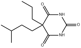 5-(3-Methylbutyl)-5-propylbarbituric acid Struktur