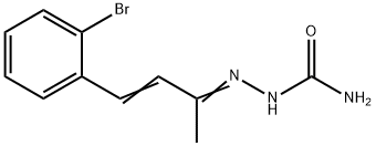 4-(o-Bromophenyl)-3-buten-2-one semicarbazone Struktur