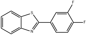 2-(3,4-Difluoro-phenyl)-benzothiazole Struktur