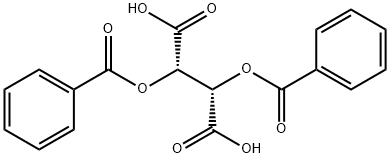 Dibenzoyl-D-tartaric acid Struktur