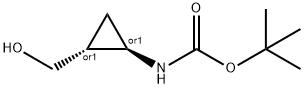 TERT-BUTYL TRANS-(2-HYDROXYMETHYL)CYCLOPROPYLCARBAMATE Struktur