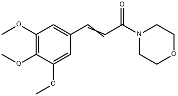 4-[1-Oxo-3-(3,4,5-trimethoxyphenyl)-2-propenyl]morpholine Struktur