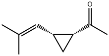 Ethanone, 1-[2-(2-methyl-1-propenyl)cyclopropyl]-, cis- (9CI) Struktur