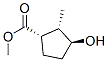 Cyclopentanecarboxylic acid, 3-hydroxy-2-methyl-, methyl ester, (1alpha,2alpha,3beta)- Struktur