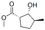 Cyclopentanecarboxylic acid, 2-hydroxy-3-methyl-, methyl ester, (1alpha,2alpha,3beta)- Struktur