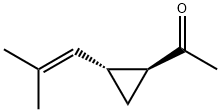 Ethanone, 1-[2-(2-methyl-1-propenyl)cyclopropyl]-, (1S-trans)- (9CI) Struktur