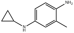 1,4-Benzenediamine,  N4-cyclopropyl-2-methyl- Struktur