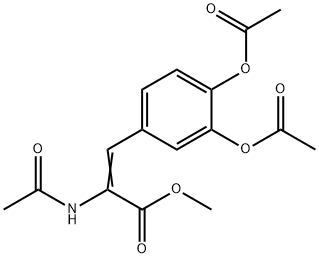 METHYL 2-ACETAMIDO-3-(3,4-DIACETOXYPHENYL)-2-PROPENOATE Struktur