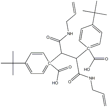 O,O'-BIS(4-TERT-BUTYLBENZOYL)-N,N'-DIALLYL-L-TARTARDIAMIDE Struktur