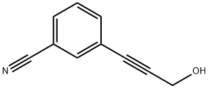 3-(3-HYDROXY-PROP-1-YNYL)-BENZONITRILE Struktur