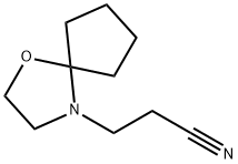 1-Oxa-4-azaspiro[4.4]nonane-4-propanenitrile(9CI) Struktur