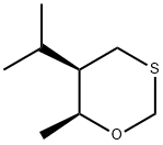 1,3-Oxathiane,6-methyl-5-(1-methylethyl)-,cis-(9CI) Struktur