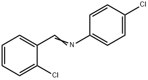 p-Chloro-N-(o-chlorobenzylidene)aniline Struktur