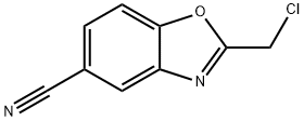 2-Chloromethyl-benzooxazole-5-carbonitrile Struktur