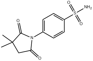 4-(3,3-Dimethyl-2,5-dioxo-1-pyrrolidinyl)benzenesulfonamide Struktur