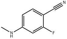 Benzonitrile, 2-fluoro-4-(methylamino)- (9CI) Struktur