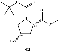 (2S,4S)-1-tert-Butyl 2-methyl 4-aminopyrrolidine-1,2-dicarboxylate hydrochloride price.