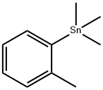 o-Methylphenyltrimethyltin(IV) Struktur