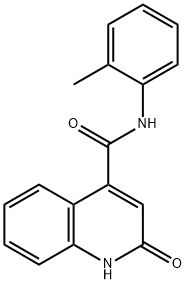 N-(2-methylphenyl)-2-oxo-1H-quinoline-4-carboxamide Struktur