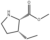 L-Proline, 3-ethyl-, methyl ester, cis- (9CI) Struktur