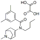 N-butyl-3,5-dimethyl-N-(8-methyl-8-azabicyclo[3.2.1]oct-3-en-3-yl)benz amide, oxalic acid Struktur