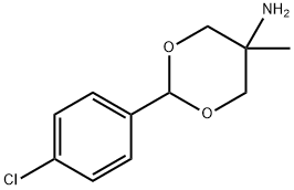 5-Amino-5-methyl-2-(p-chlorophenyl)-1,3-dioxane Struktur