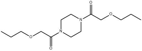 1,4-Bis(propoxyacetyl)piperazine Struktur