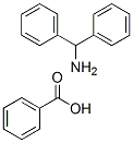 benzoic acid, diphenylmethanamine Struktur