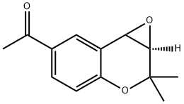 1-((1aR,7aR)-7,7-diMethyl-7,7a-dihydro-1aH-oxireno[2,3-c]chroMen-3-yl)ethanone Struktur