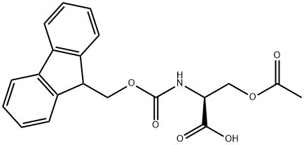 FMOC-SER(AC)-OH Struktur