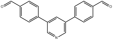 4,4'-(3,5-Pyridinediyl)bisbenzaldehyde Struktur