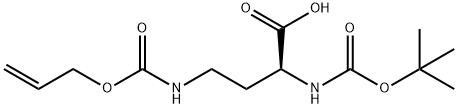 BOC-DAB(ALOC)-OH Struktur