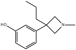 1-Methyl-3-propyl-3-(3-hydroxyphenyl)azetidine Struktur