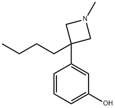 3-(3-Butyl-1-methylazetidin-3-yl)phenol Struktur