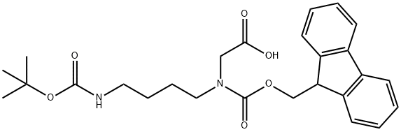 FMOC-N-(4-BOC-AMINOBUTYL)-GLYCINE Struktur