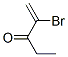 1-Penten-3-one,  2-bromo- Struktur