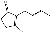 2-[(Z)-2-Butenyl]-3-methyl-2-cyclopenten-1-one Struktur